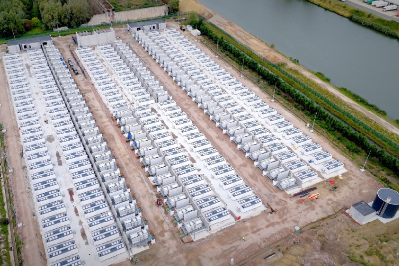 比利時維爾福德大型電池儲能項目完成首階段建設